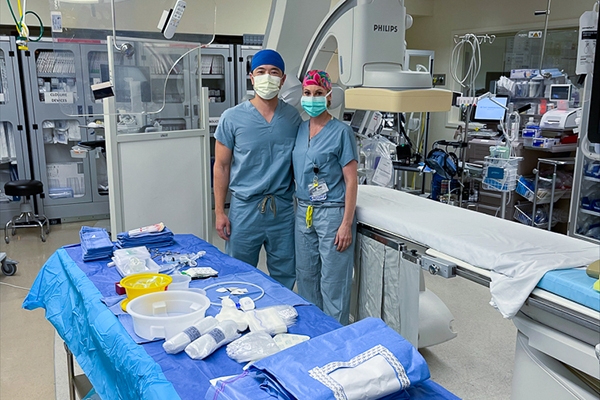 Musculoskeletal oncology radiologists in operating room