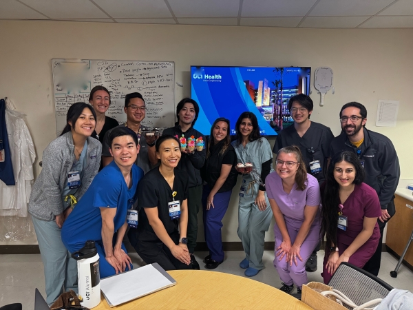 Group photo of Neurology Dept. residents and faculty