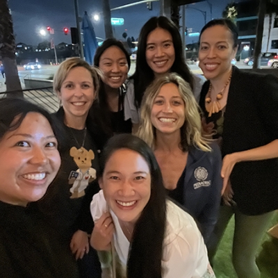 Group photo of Pediatrics Residency Program alums with program directors