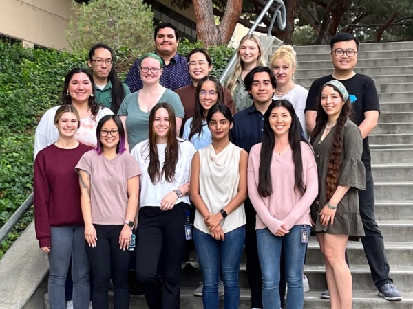 Group photo of Grad Students in the Department of Microbiology & Molecular Genetics