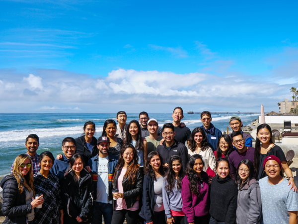 Family Medicine residents at Newport Beach for a retreat