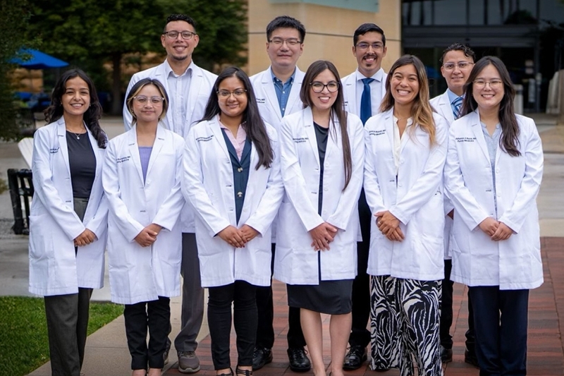 Group portrait of 10 family medicine residents