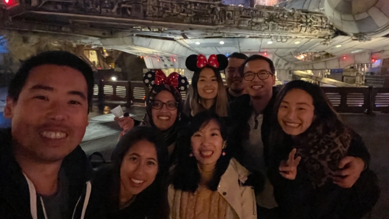 From saving lives to fighting the Dark Side – UCI Health residents taking a magic break at the happiest place on Earth!