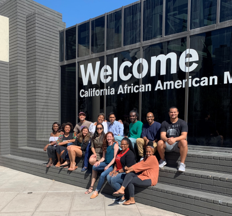LEAD-ABC students at the California African-American Museum