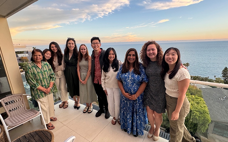 Fellows and the program director at the CAP fellowship leadership-hosted welcome dinner