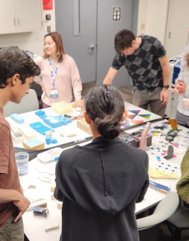 Physician Innovator Training Program students participate in a hands-on lecture activity