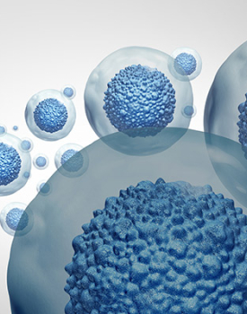 3D illustration of stem cell therapy