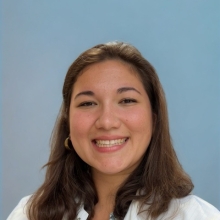 Jessie Altieri in lab coat