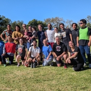 UCI School of Medicine Sports Club hosted a soccer match for students, faculty and postdocs, followed by social time and a barbeque. The club is led by PhD student Ben Clock and faculty member Klemens Hertel.