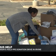 UCI Medical Students hold PPE Donation