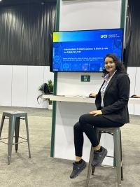 Niloufar Rafiei Alavi presenting research at RSNA 2024