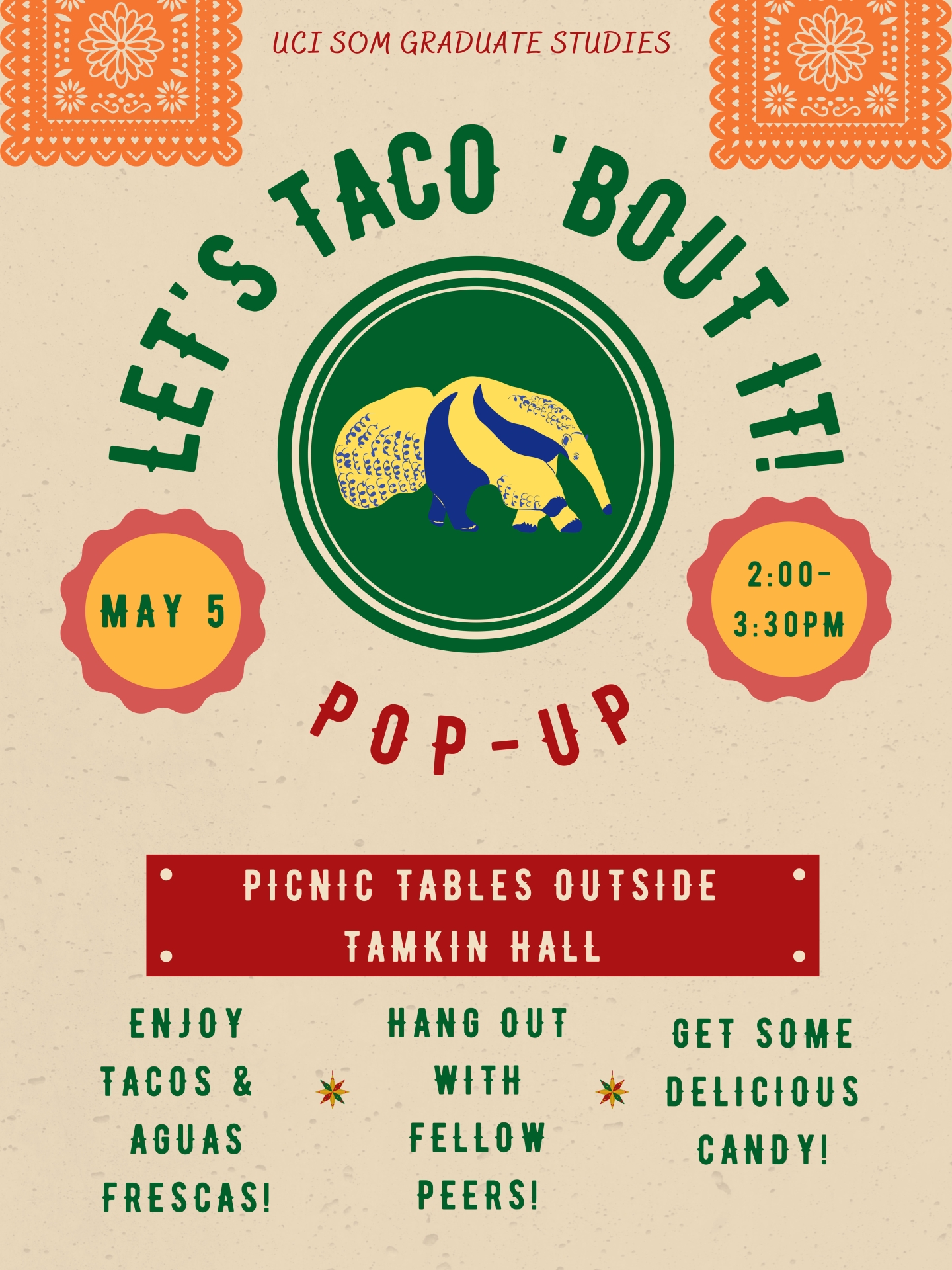 UCI SOM Graduate Studies Let's Taco 'Bout It Pop-Up