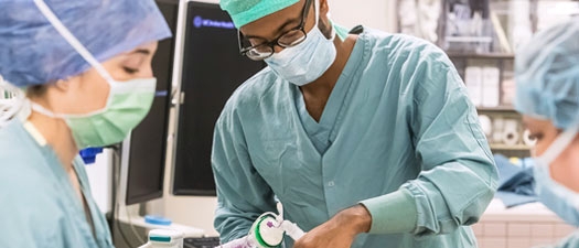 Anesthesiology Critical Care Medicine Fellowship trainees in operating room