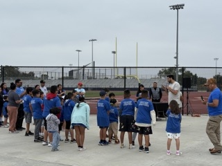 Young students at the SuperKids Health Expo, a UC Irvine pediatric resident-led initiative that started in 2011. This outreach event aims to engage and support our local community and raise awareness on childhood obesity.