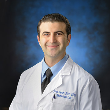 Yama Akbari, MD, PhD, Departments of Neurology, Neurological Surgery, and Anatomy & Neurobiology professor