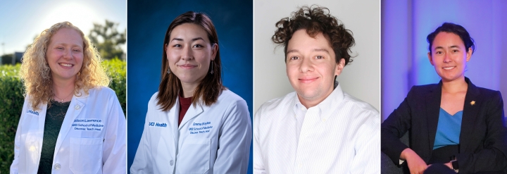 Profile headshot of Alison Lawrence, Emma Boyles, S. Herschel Uchitel, and Zoe Adams