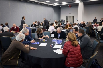 Faculty groups were deeply engaged in a collaborative “icebreaker” to address unmet needs.