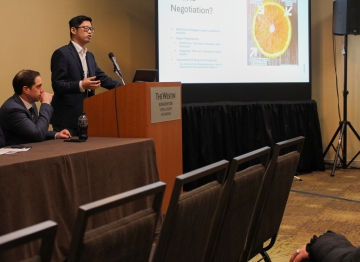 Daniel Chow covering the topic, ”Revisiting the Path: Midcareer Insights on Renegotiating Time and Resources" at AAR25