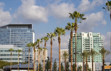 High-rise buildings in Irvine, CA