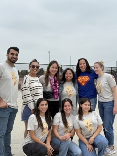 Pediatric residents and faculty leading the SuperKids Health Expo, a UC Irvine pediatric resident-led initiative that started in 2011. This outreach event aims to engage and support our local community and raise awareness on childhood obesity.