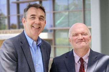 School of Medicine Vice Deans of Research Geoffrey W. Abbott, PhD, and Eric J. Vilain, MD, PhD